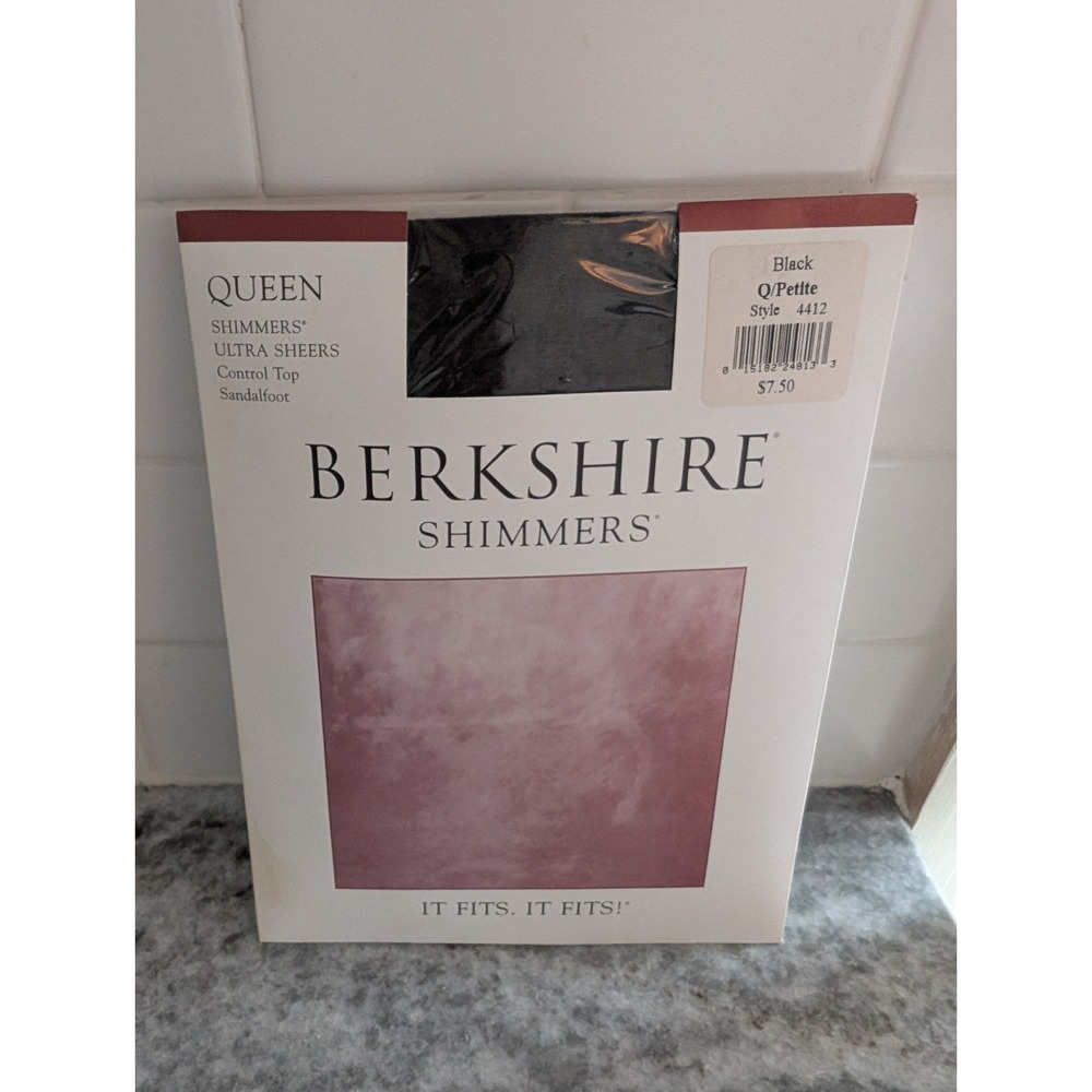 Berkshire Queen Shimmers Ultra Sheer Control Top Black